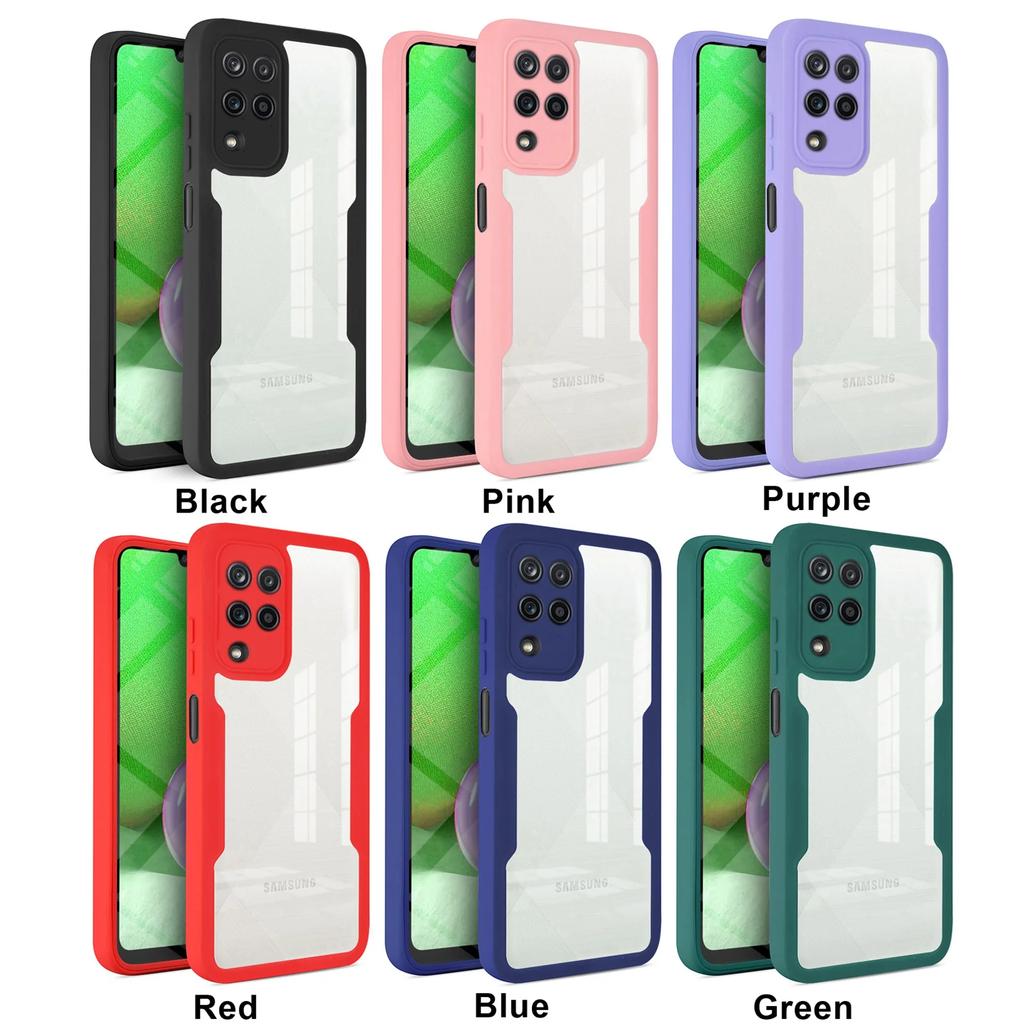 360 Clear Case for Samsung Galaxy S21 S22 S23 Plus S25 S24 Ultra A56 A36 A26 A16 A06 A55 A36 AA54 Screen Full Protection Cover