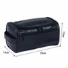 Portable PU Leather Travel Bag for Toiletries Organization