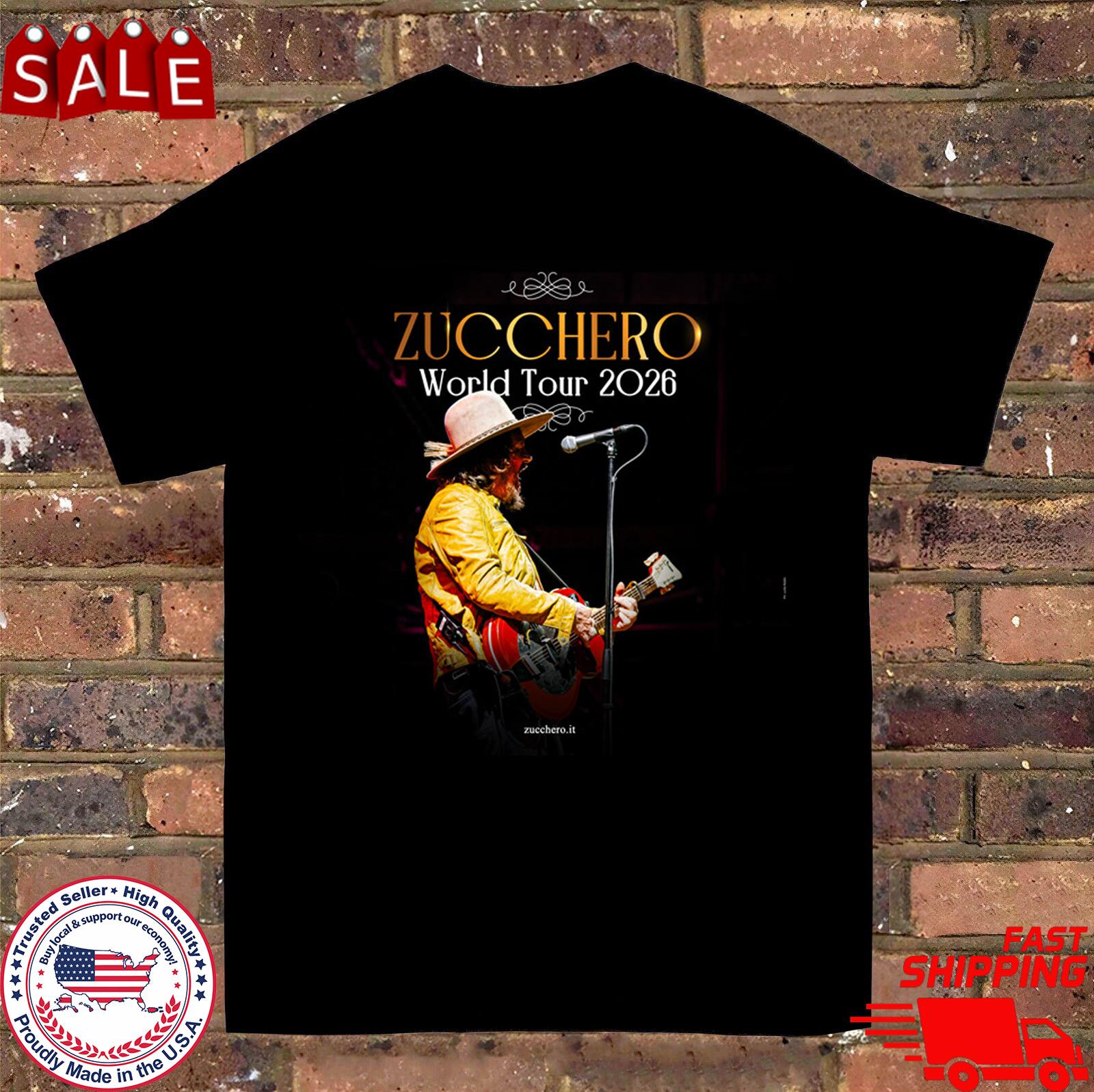 Футболка Zucchero World Tour 2026 Полный размер S-5XL S разноцветный