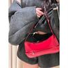 French Niche Bag 2025 New Fashion Shoulder Bag Retro Baguette Bag Texture Underarm Bag Red Wedding Bag Women