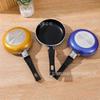 Mini Padella Antiaderente per Uova Spessa 12 cm con Manico in Plastica Lega di Alluminio Fondo Piatto Utensili da Cucina Adatti per Cucinare Piccole Porzioni