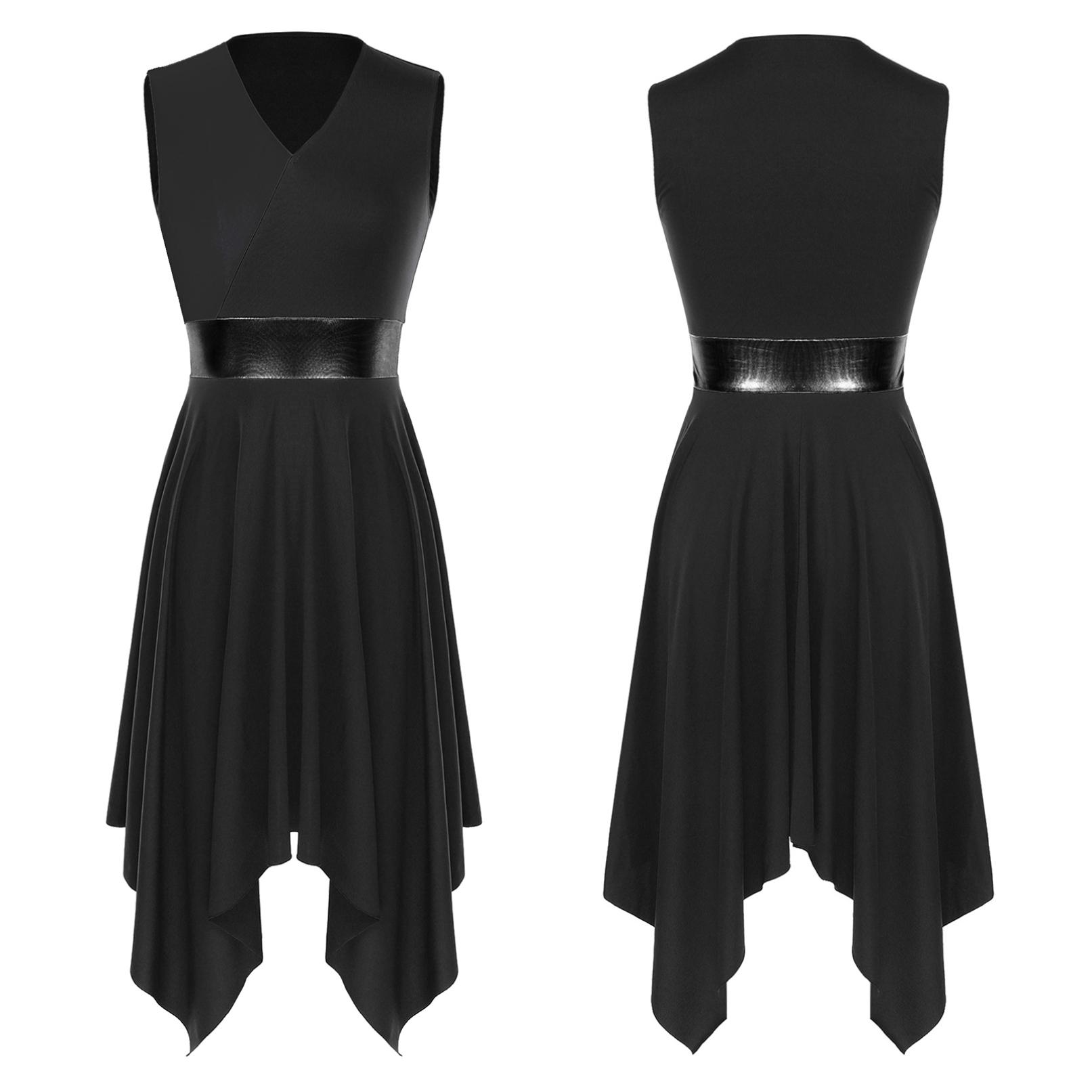 Robe De Danse Liturgique Femme Sans Manches - Mousseline & Polyester - Danse Lyrique & Moderne