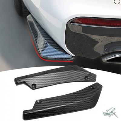 2x For Jeep Grand Cherokee Carbon Fiber Rear Bumper Diffuser Splitter Canards