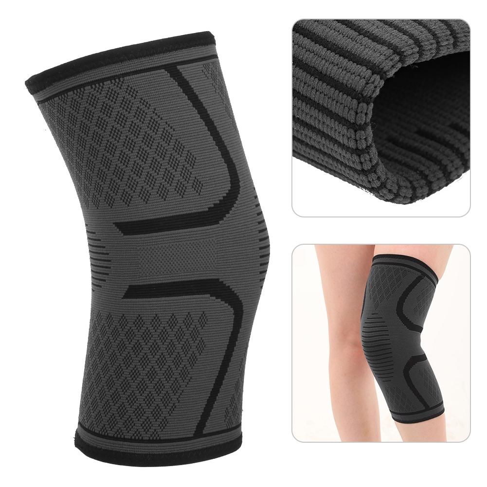 Compression Knee Brace Anti‑Slip Athletic Protective Knee Support for Cycling Running Black(Protective Knee