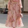 Summer New Waist European and American Temperament Dress, Long Women's Clothing