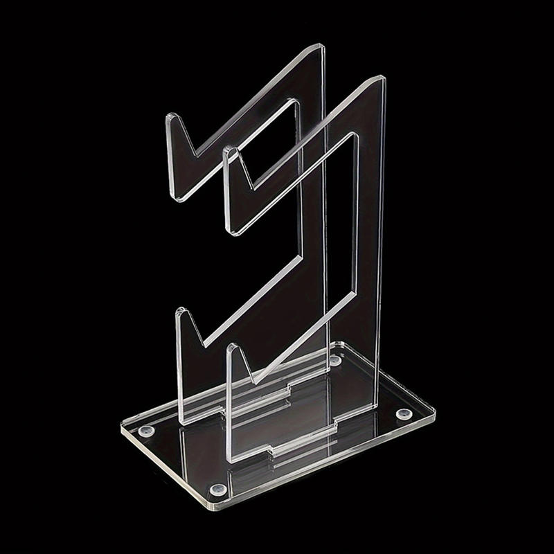 Game Handle Display Stand With Headphone Holder Clear 2 Layer Gaming Accessories Organizer Storage Rack For 1/2 Controllers PS5 PS4 Controller Stand