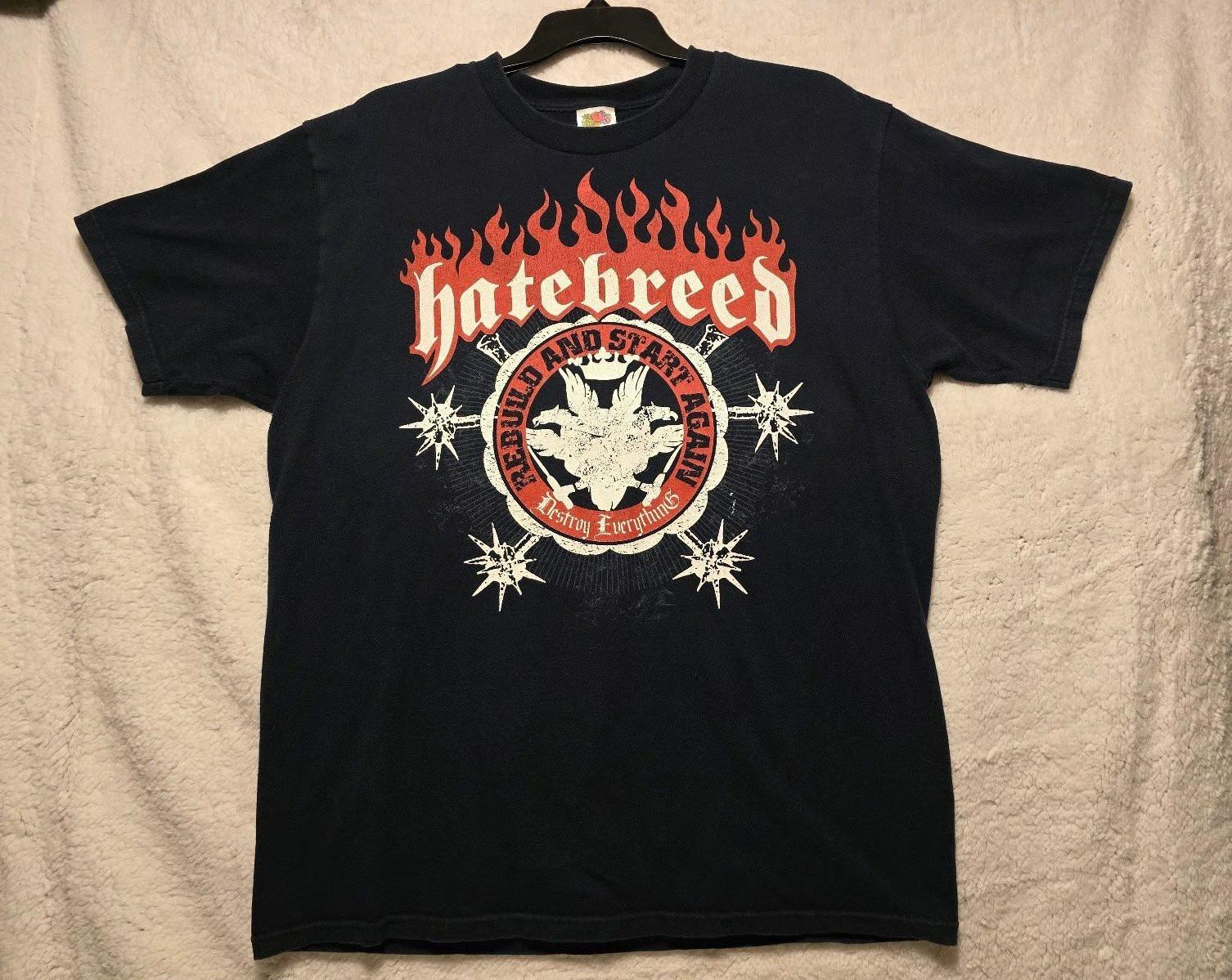 Hatebreed Destroy Everything Band Black Unisex ALl size shirt D942 XL