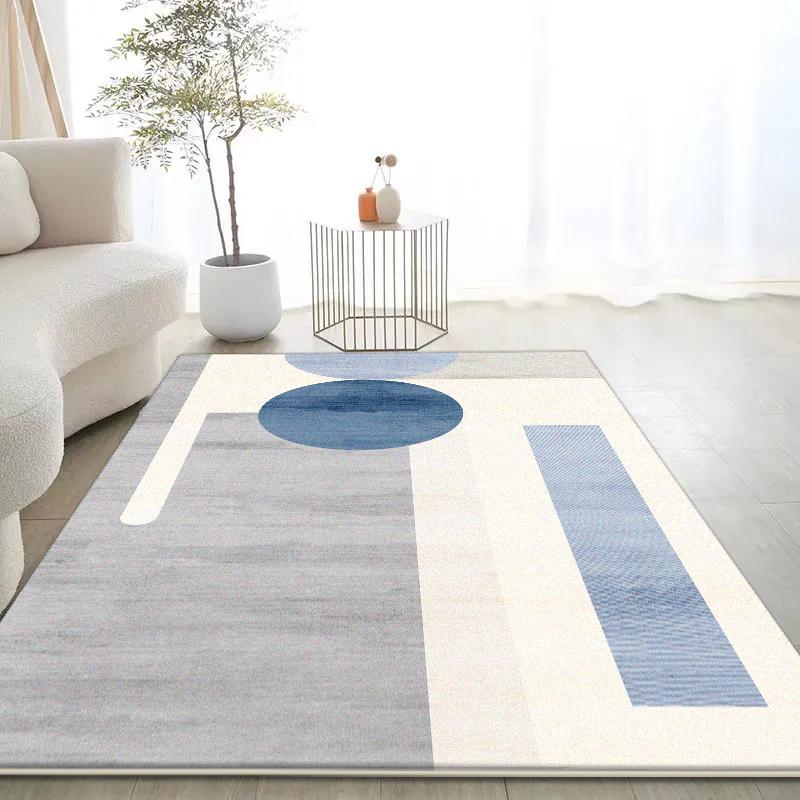 Modern Minimalism Carpet for Living Room Abstract Decoration Large Carpets Green Non-slip Bedroom Rug Washable Coffee Tables Mat