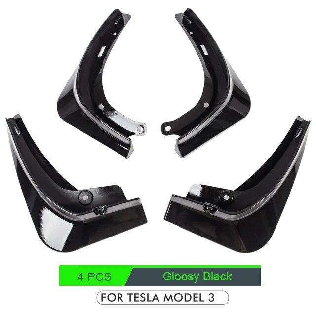 4PCS Mud Flaps For Tesla Model 3 2017 2018 2022 2023 Front Rear Splash Guards Fender Kit