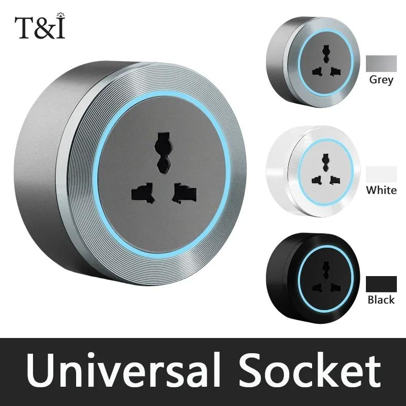 Power Rail Socket, Intelligent Household Kitchen Appliance Socket, New US UK EU FR Standard Wall Power Plug Adapter with USB