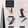 Black Fishtail Nail Art Brush For Manicure Acrylic Uv Gel Extension Pen Nail Polish Pattern Painting Drawing Brush Dyeing Pen