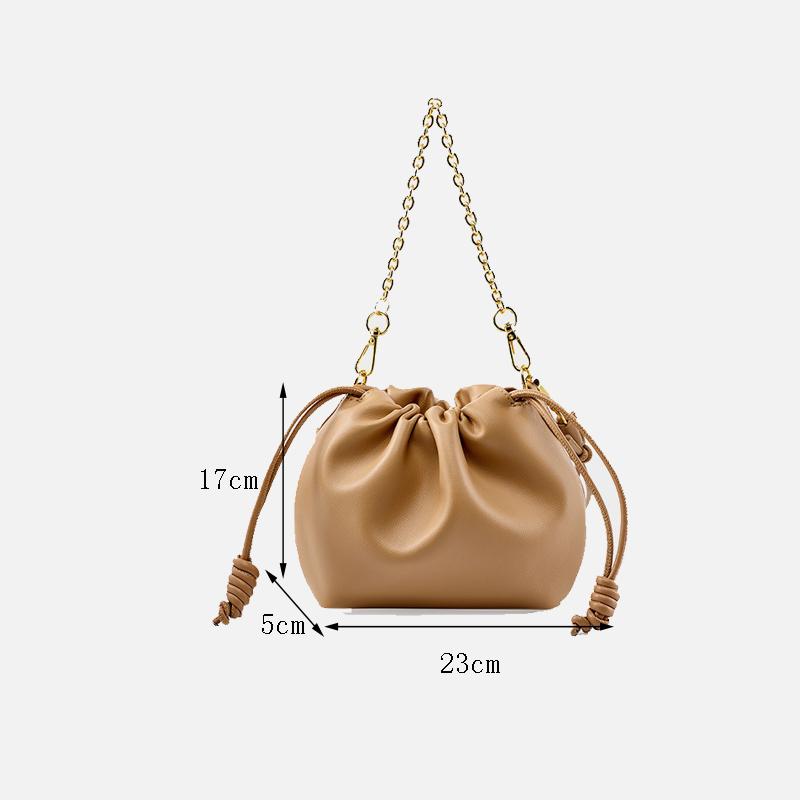 100% Genuine Leather Bucket Bags Luxury Designer Bags for Women  Fashion Trends Shoulder Handbags Crossbody Bags and Wallets