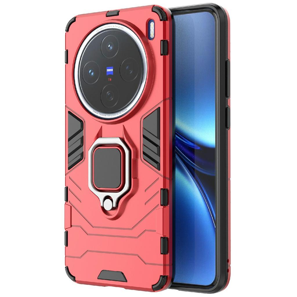 For Vivo X200 5G Case PC+TPU Protective Phone Cover with Ring Kickstand
