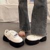 Versatile Little White Shoes Women's Muffin Platform Dad Shoes Spring and Autumn New Niche Height-increasing Sports Shoes