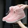 Fashion Women's Winter Snow Boots Fur Lined Barefoot Boots Wide Toe Box Ankle Booties Walking Boots Outdoor With Plush Cotton Shoes