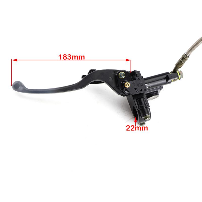 Front/Rear Disc Brake Master Cylinder Hydraulic Caliper Assembly for 50cc 70cc 90cc 110cc 125cc ATV Buggy Quad Bike Accessories