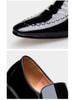 Men's Patent Leather Formal Shoes - Shiny Cowhide Pointed Toe Wedding Dress Shoes