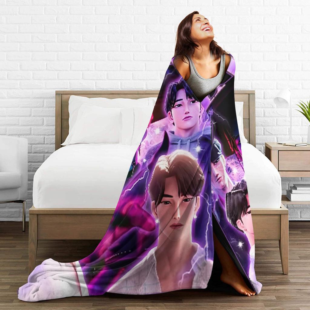 Jinu K-Kpop D-Demon H-Hunters Blanket Cover  Flannel Throw Blankets Summer Air Conditioning Portable Soft Warm Bedsprea,