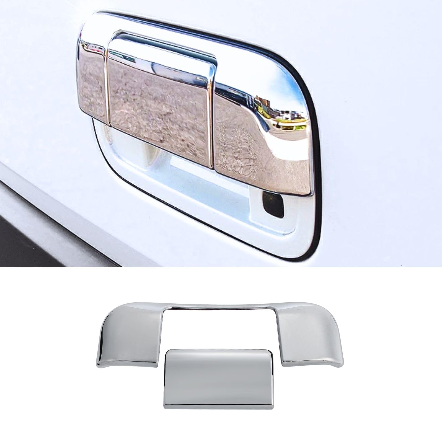 

Парарект Хромированная ручка задней двери для Suzuki Hustler и MR92S Накладка, Тюнинг, Легко наносимый глянец, MR31S, MR41S, MR52S,