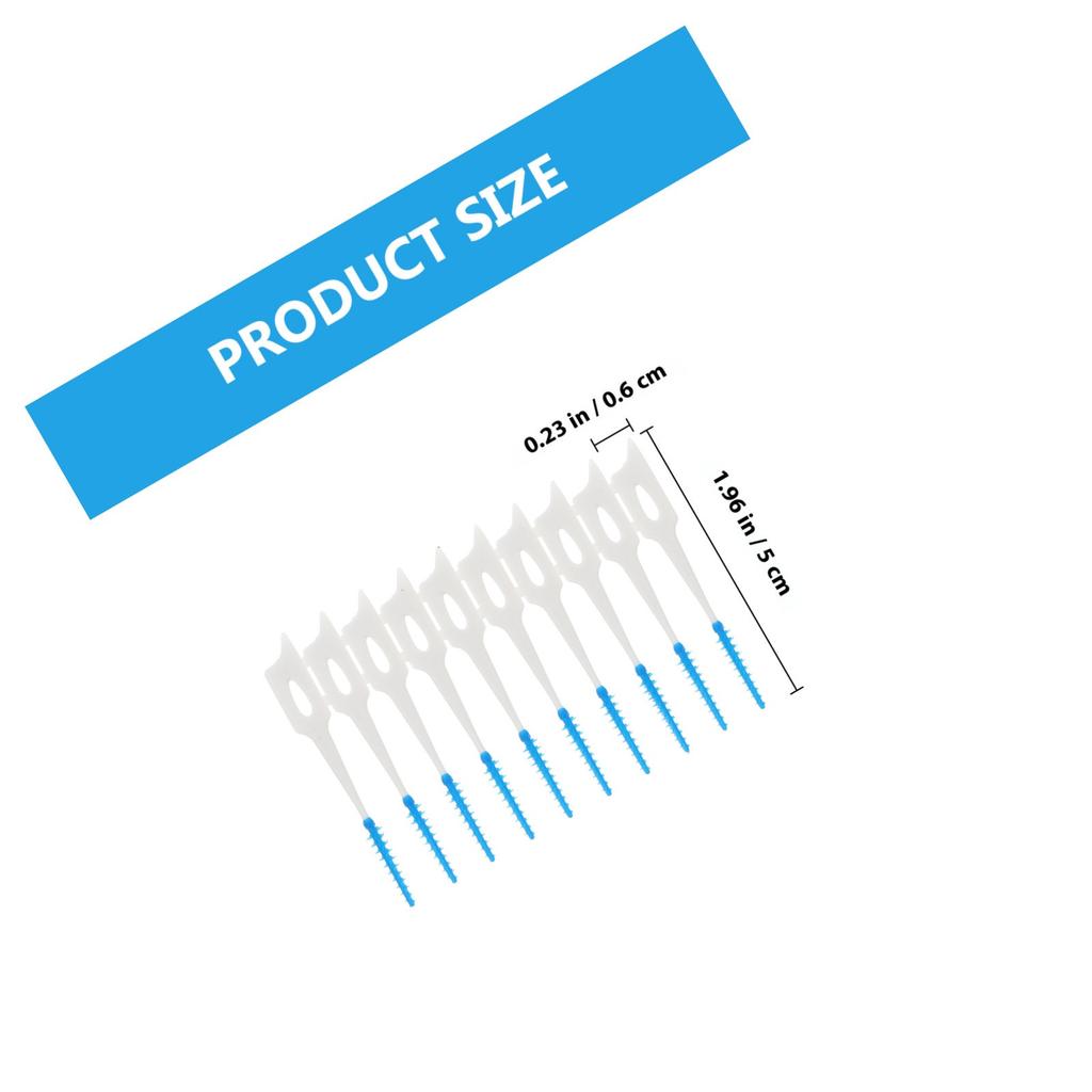 80Pcs Interdental Brushes Elastic Tooth Cleaning Toothpick Tools Portable Oral Care for Braces Gap Cleaning Interdental