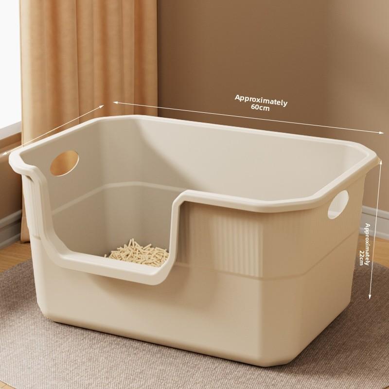 

Extra Large Litter Box Full Enclosure Odor Control Toilet Splash Proof Super Absorbent Sand Tray Poop Pan