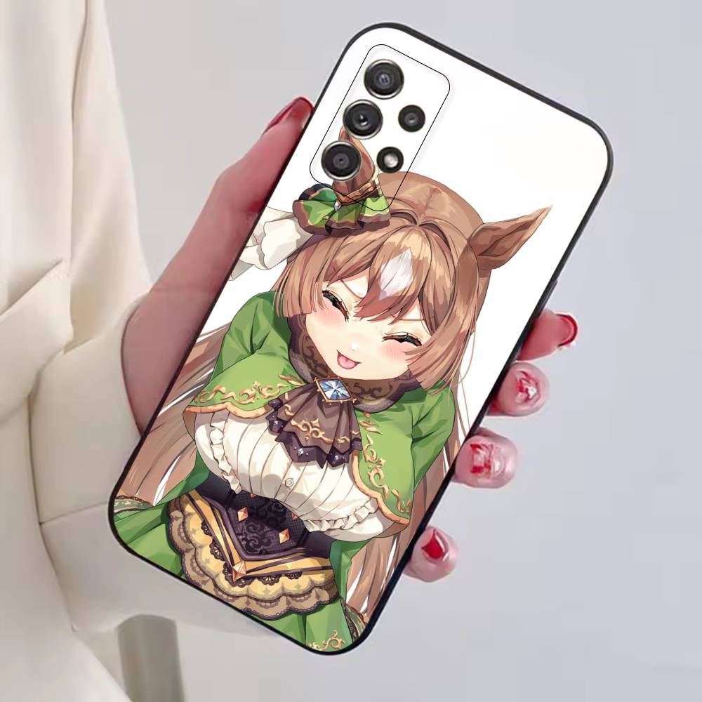 Umamusume Game Satono Diamond Phone Case For Samsung S25,S24,S21,S22,S23,S30,Ultra,S20,Plus,Fe,Soft Silicone Black Cover