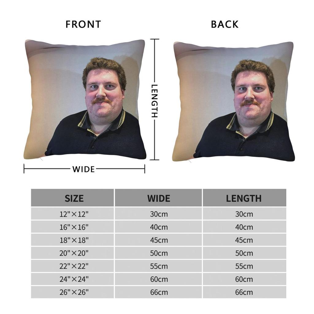 Drachenlord Rainer Winkler Quadratisches Kissenbezug Polyester Leinen Samt Bedruckt Reißverschluss Dekorative Kissenhülle Auto Sitzkissenbezug 18