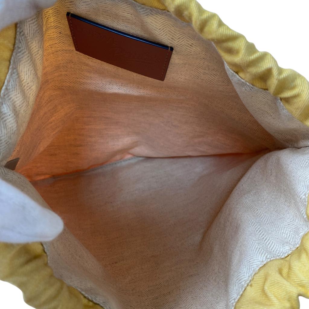 Pouzdro LOEWE z druhé ruky Oranžové/žluté bavlna/kůže Dámské