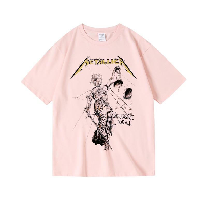 Sommer Europäisches und Amerikanisches Rock- und Metal-Band T-Shirt Tops Locker Herren Übergröße Baumwoll T-Shirt Vintage Unisex T-Shirt Kleidung