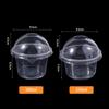 50pcs 250/300 ML Disposable Plastic Drink Cups Transparent Yogurt Container Ice Cream Cup  Business