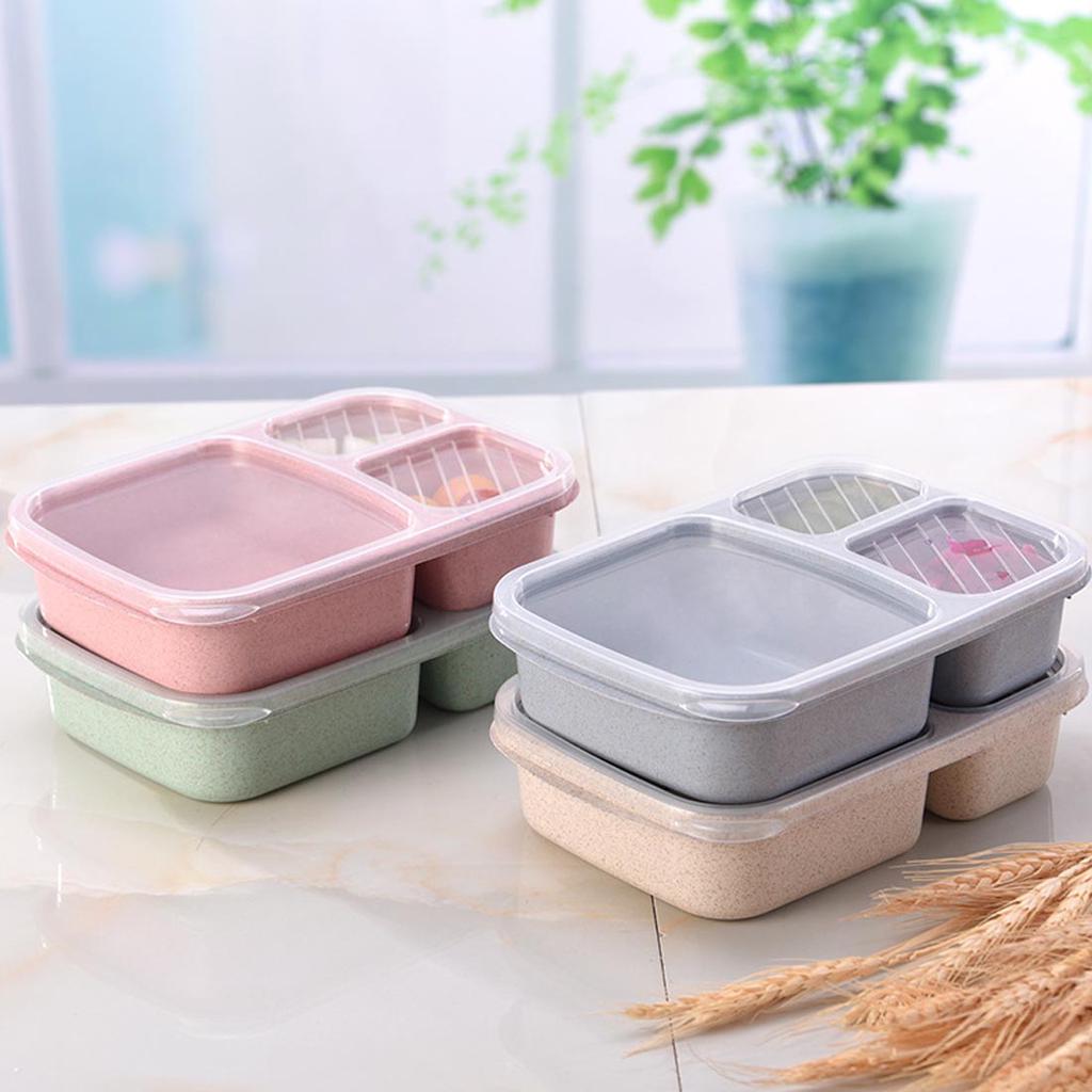 Mikrowelle Bento versiegelte Trennwand Lunchbox Picknick Lebensmittel K7B8 Mikrowelle Bento versiegelte Trennwand Lunchbox Picknick Lebensmittel K7B8