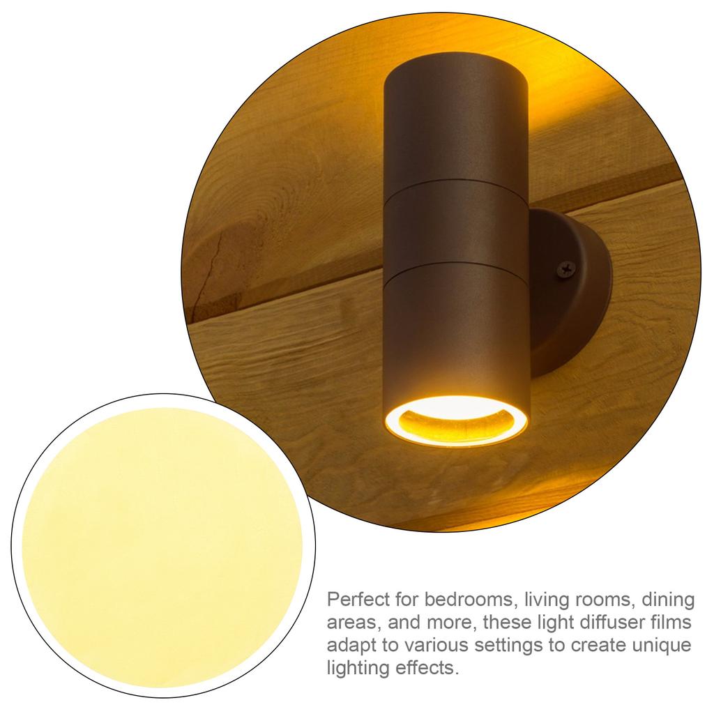 5 buc Film Difuzor Lumină Autoadeziv Film Corecție Lumină Caldă Pentru Lampă Foaie Gel Schimbare Culoare Autocolant Lumină Schimbătoare