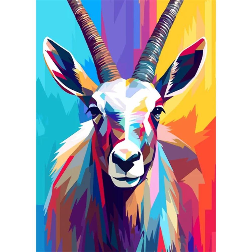 Abstrakt Färgstark Vilda Djur Canvasmålning Bläckfisk Katt Apa Lejon Graffiti Popkonst Målare Väggkonst Väggmålning för Heminredning