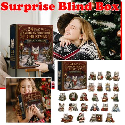 Weihnachts-Adventskalender mit Kurzhaar-Motiv und 2D-Acryl für Verliebte