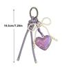 Heart Bow Woven Rope Cute Bag Pendant Fashion PU Leather Backpack Handbag Pendant Gift For Women Decoration Accessories CLE
