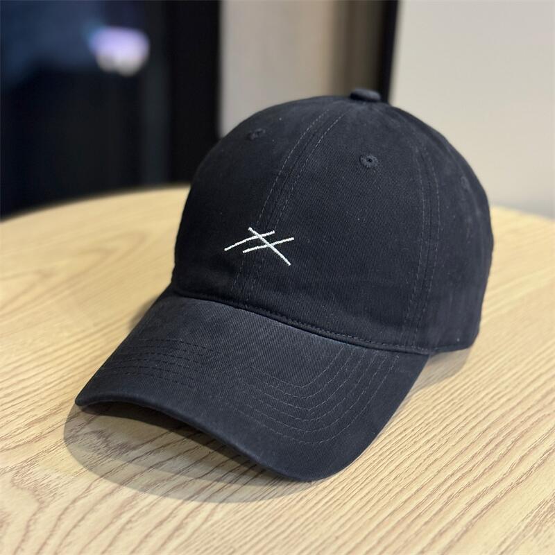New autumn embroidery new versatile baseball cap fashion cap transparent enlarged widened face hat