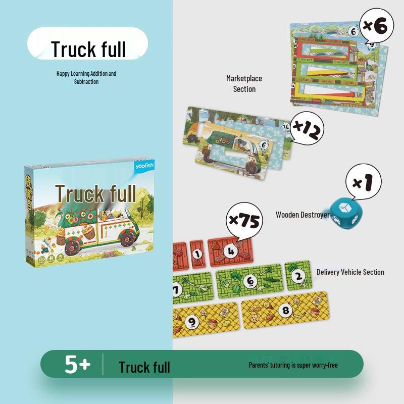 Yaofish Children s Math Game: Ray Ray Fish Truck for Addition & Subtraction Practice