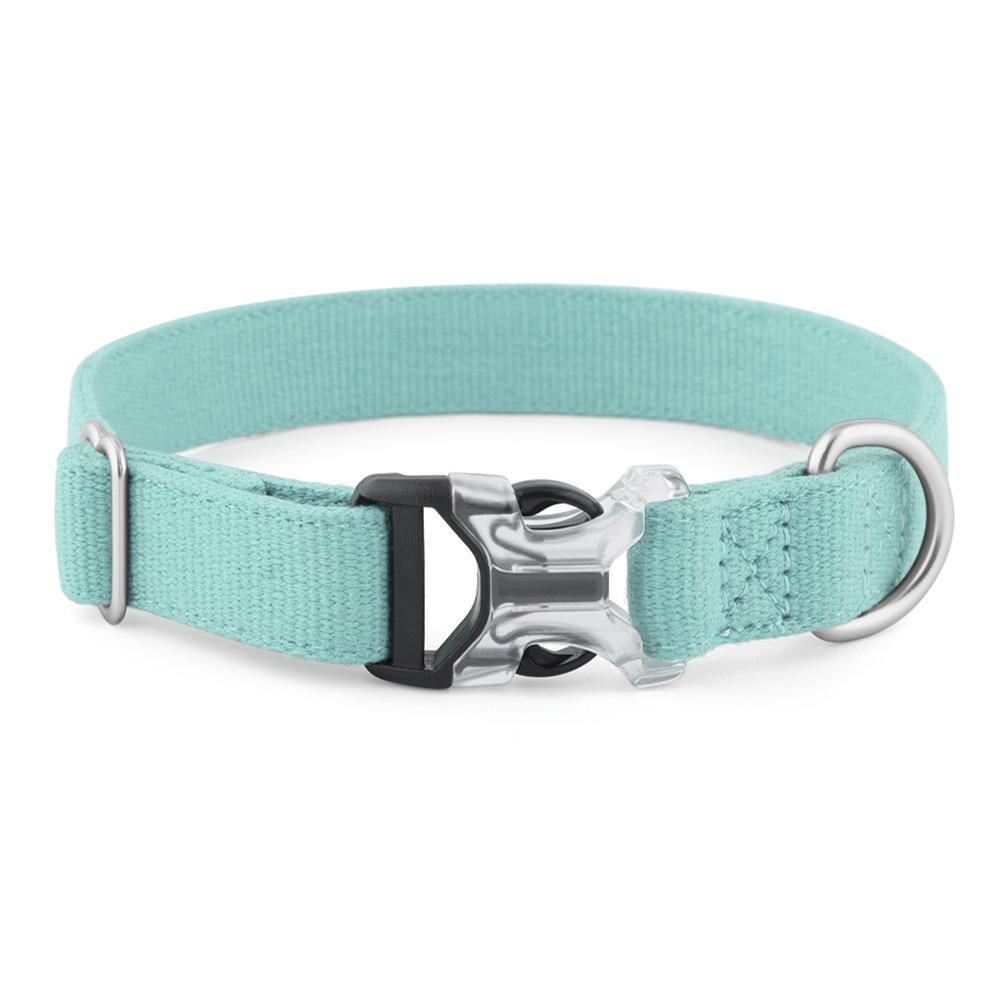 Cotton Linen Pet Collar for Small to Large Dogs - Neck & Leash Set for Huskies and Teddies