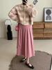 2025 Autumn/Winter Women's Striped Color Block Knit Cardigan - Round Neck, Casual, Versatile Sweater