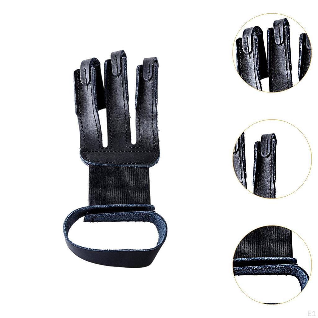 Archery Glove PU Leather Protector for Men Women Beginner Training