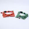 with Bell Kitten Bowties Collar Necklace Adjustable Kitten Christmas Bow Collar  Autumn