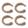 4pcs Jute Curtain Tiebacks Curtain Rope Lightweight Decorative Curtain Holdbacks for Cottages Sunroo