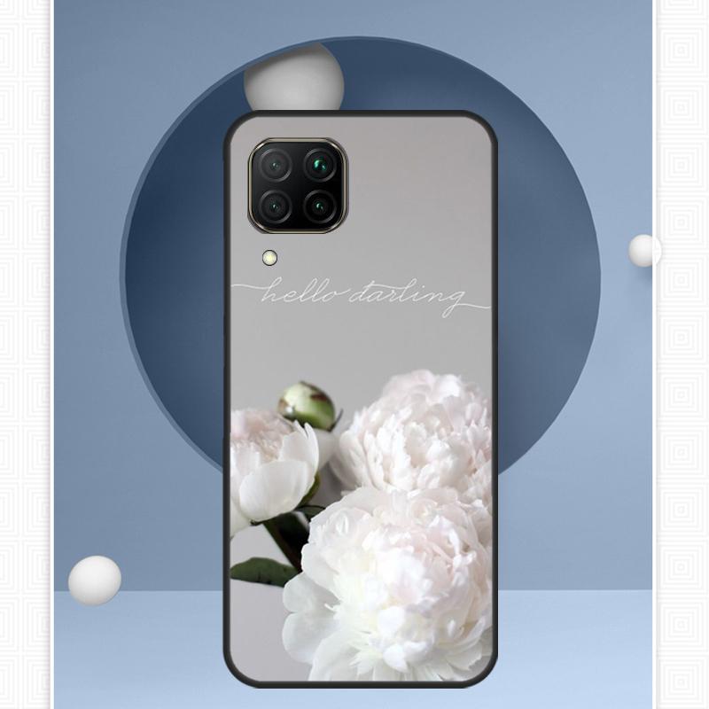 Peonies Beautiful Flower For Huawei Nova Y72 Y90 Y61 Y91 Y60 Y70 12s 12i 11i 8i 9 10 SE P20 P40 Lite P60 P30 Pro Case