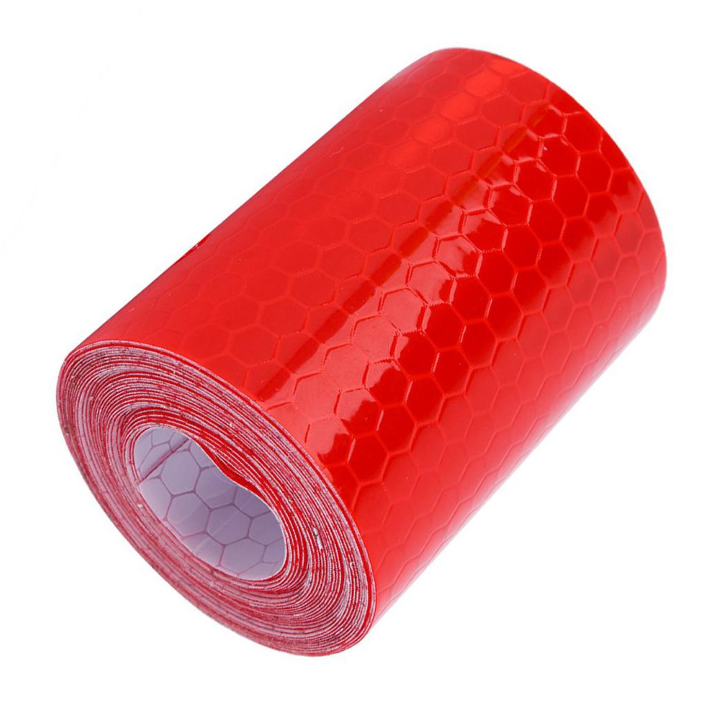 Reflective Warning Tape, Tape, Hazard Tape, 5 Cm X PVC Fluorescent Adhesive with 5 Colors, Red, Green, Blue, White, Yellow for Parking Spaces,