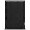 Black Oak Effect Washbasin Mirror 70 x 50 x 18 cm