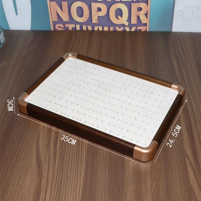 Solid Wood Jewelry Storage Tray Walnut Storage Box Jewelry Store Home Rings Necklaces Bracelets Organizer Family Store Display