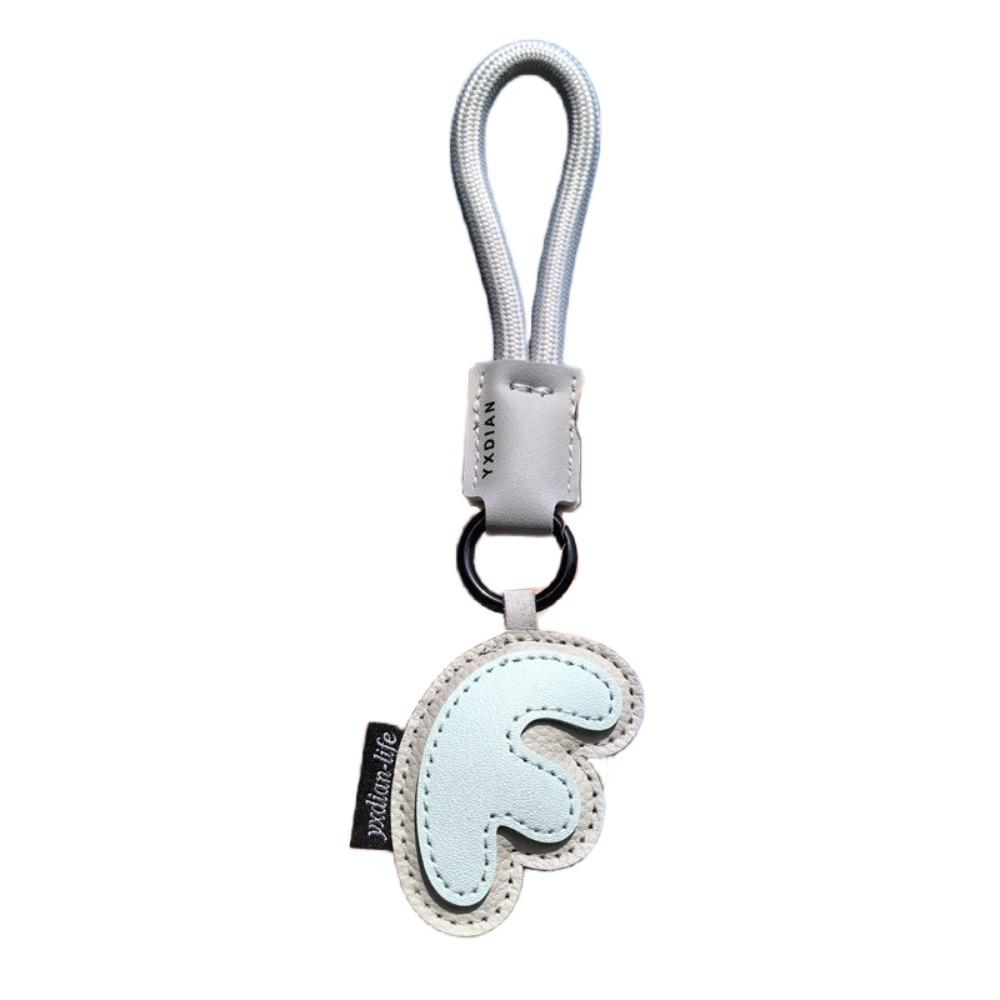 PU Leather 26 Letter Keychain Sweet Lucky Letter Pendant Fashion Alphabet Key Holder  Friend