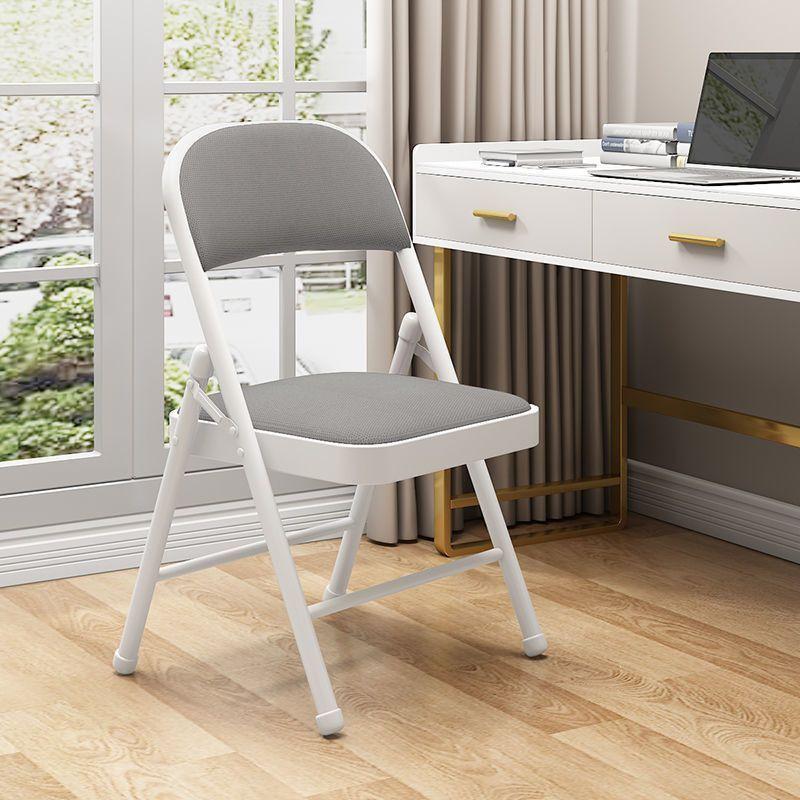 Portable Folding Chair with Backrest for Home, Office, Dining, and Dormitory Use