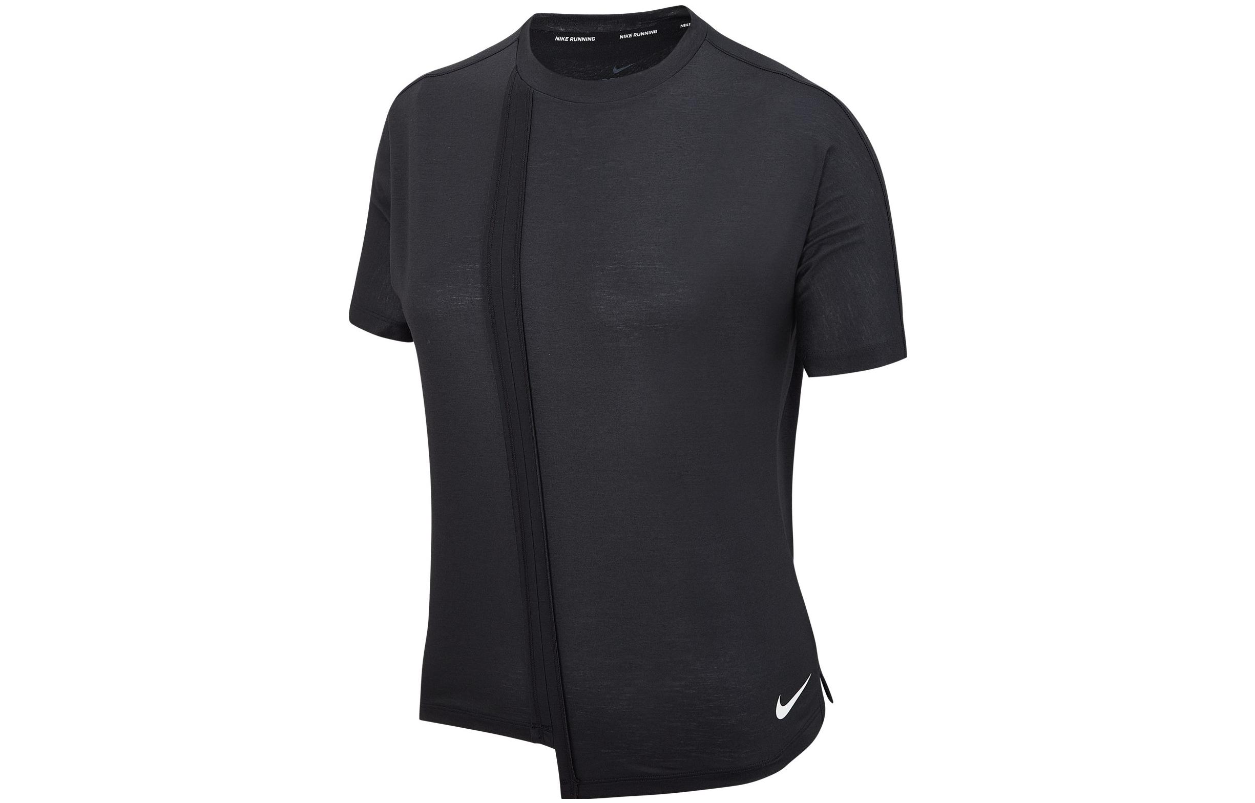 

Nike T Shirts Women s Black Crew Neck Moderate Straight Fit CV8115-010 M
