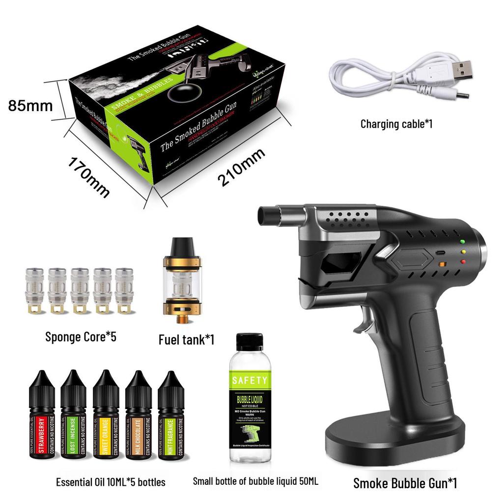 Spanish Molecular Gastronomy Smoked Bubble Gun for Creative Cocktails and Aromatic Dishes